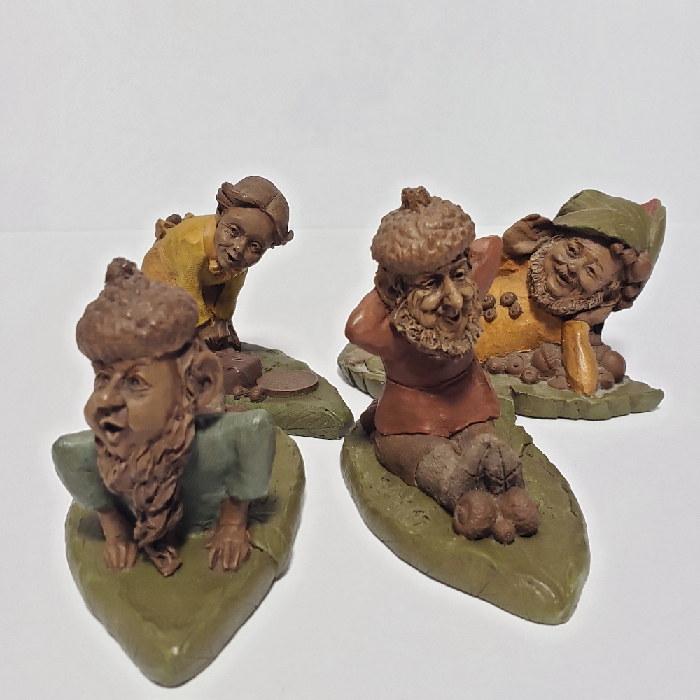 Tom Clark Gnomes Lot Of 4 Jane, Jim, Slim, Jeff -Vintage‎ 1985-1989